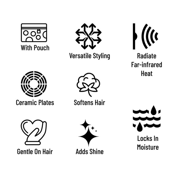 Purify - Mini Hair Straightener With Pouch - BNIB - Picture 4 of 6